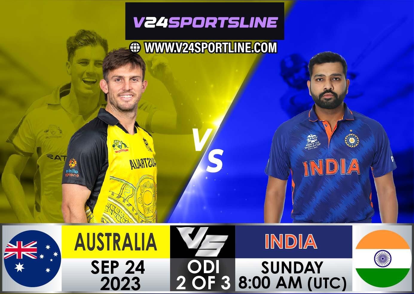 Australia vs India ODI Series 2 of 3 Match Preview, Date, Time, and