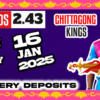 Chittagong Kings vs. Khulna Tigers: BPL 2025